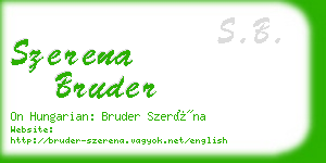 szerena bruder business card